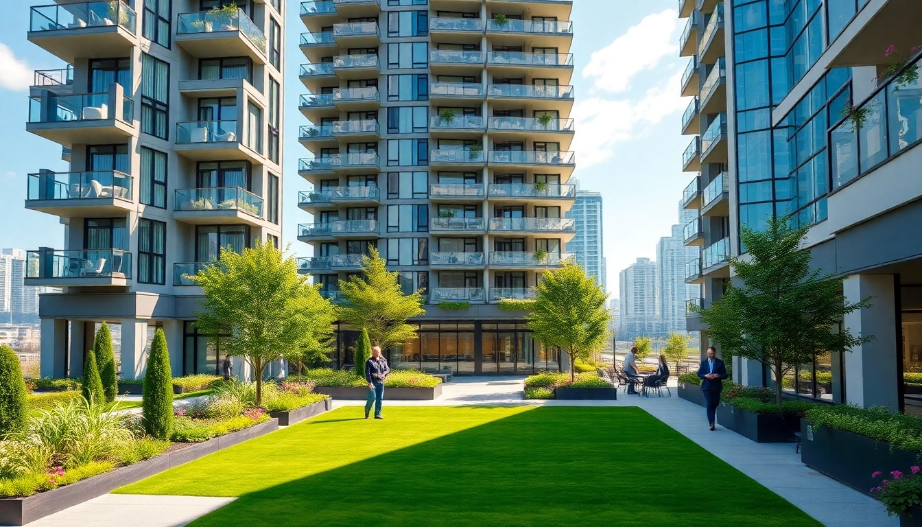 Vancouver strata management team overseeing a high-rise property ensuring quality service and community upkeep