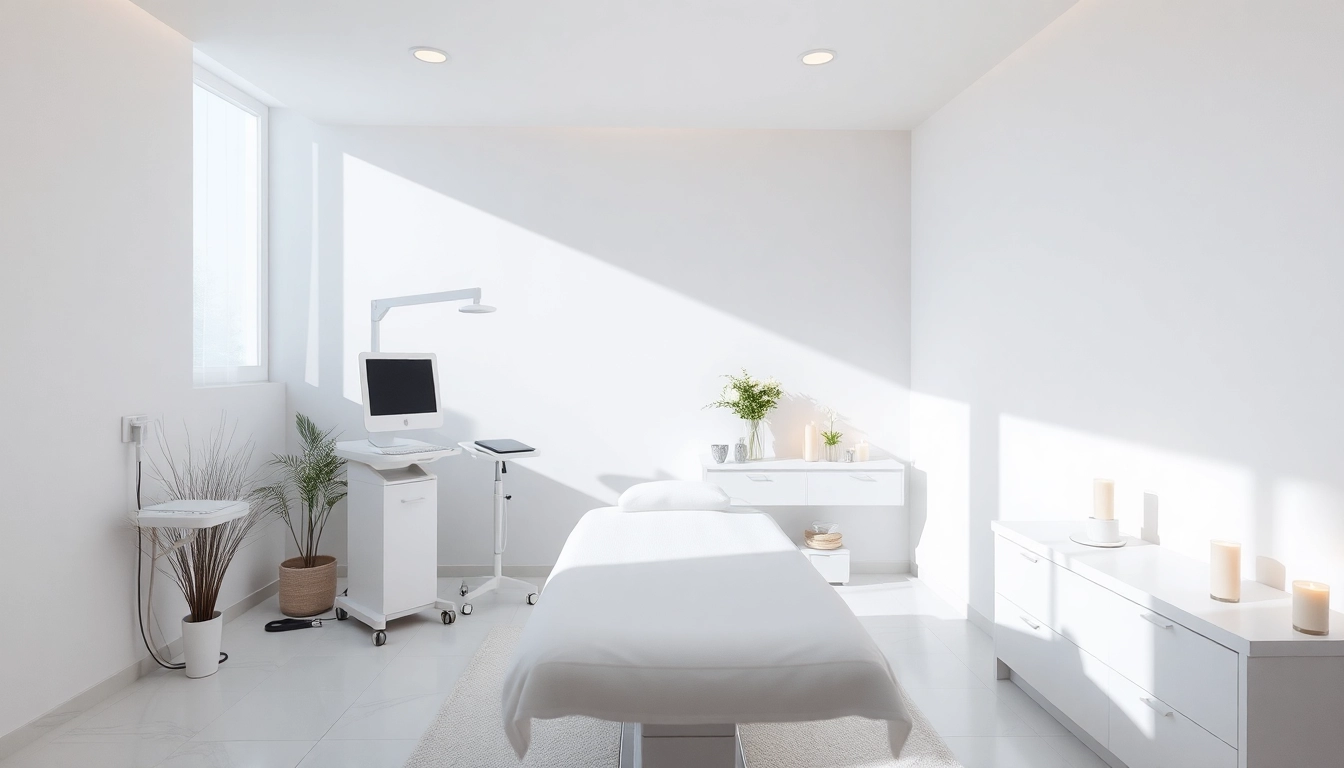 Experience a Botox Behandlung in a tranquil, modern spa setting with soothing ambiance and professional equipment.