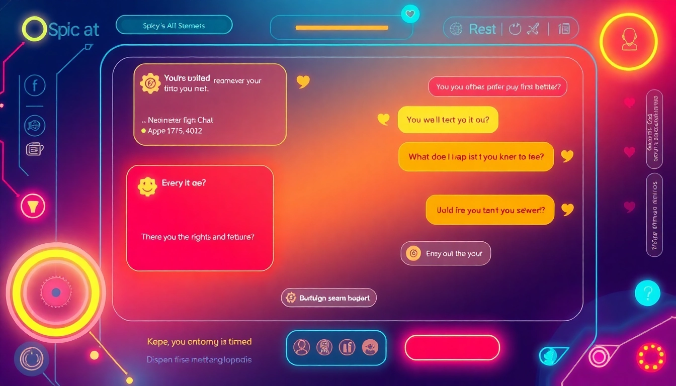 Engaging spicy AI chat interaction on a sleek screen showcasing realistic, uncensored conversations for users seeking fun and immersive experiences.