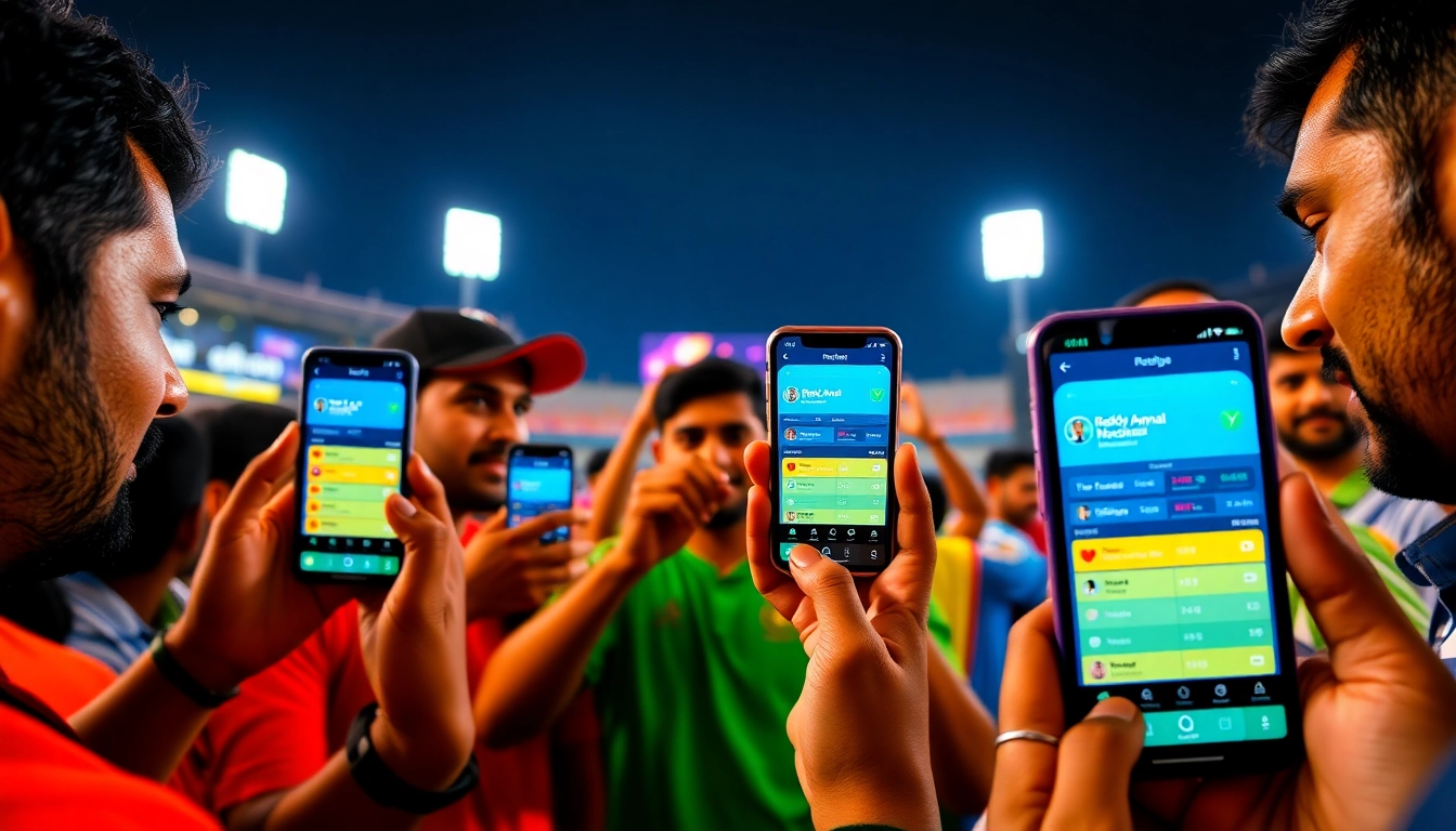 Reddy Anna Book online platform in action showing live cricket betting on mobile with vibrant interface, engaging users during IPL 2025.