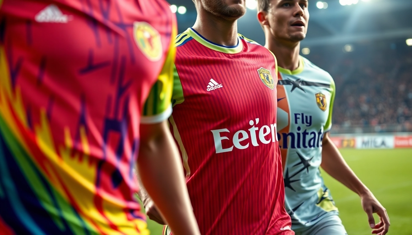 High-quality soccer uniforms with custom team logos in action, emphasizing durability and style for athletes.