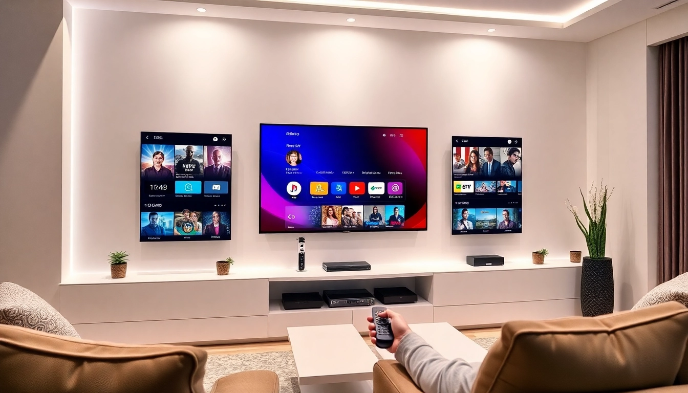 Atlas Pro IPTV streaming interface on high-definition screens, showcasing live channels and VOD content for seamless viewing experience.