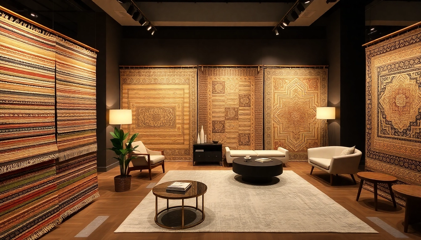 Beautiful Tappeti a Milano displayed in a stylish showroom with modern and vintage designs for