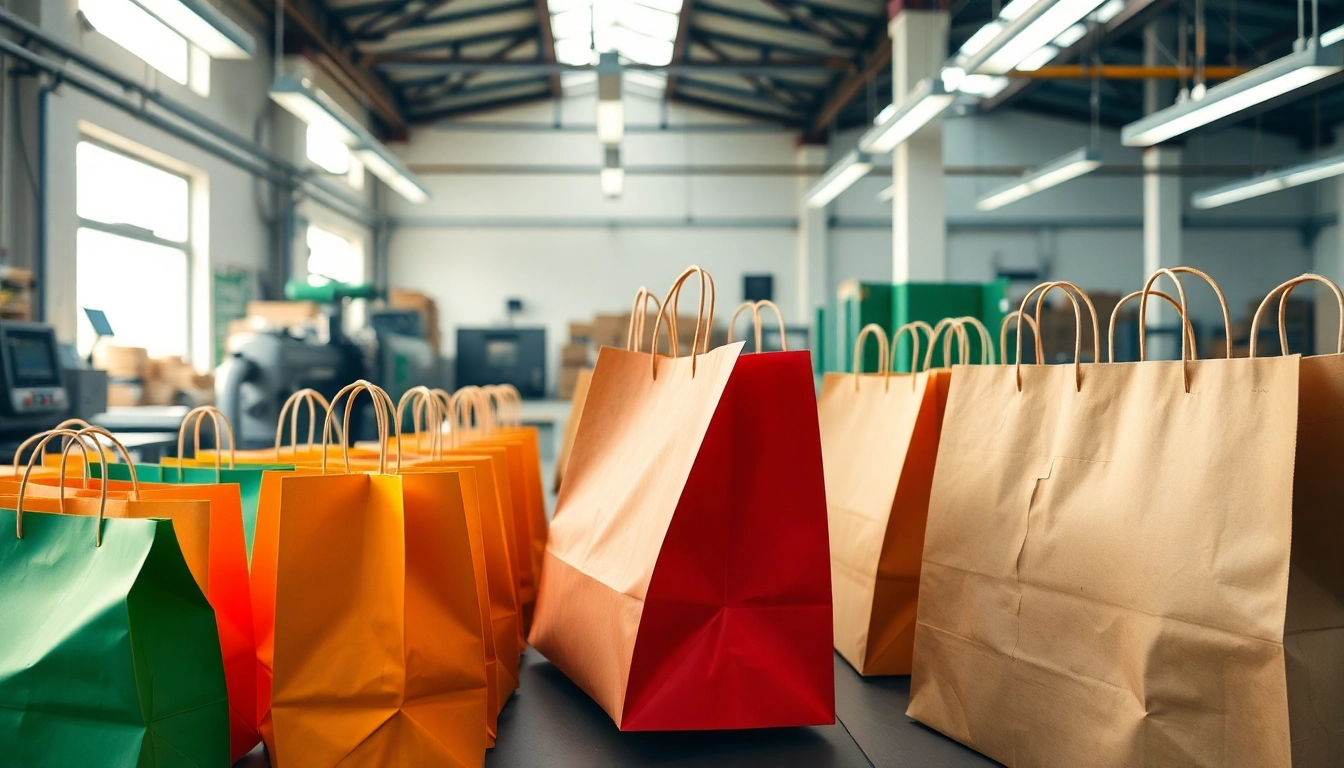 High-quality torba papierowa in eco-friendly packaging process with modern machines and kraft