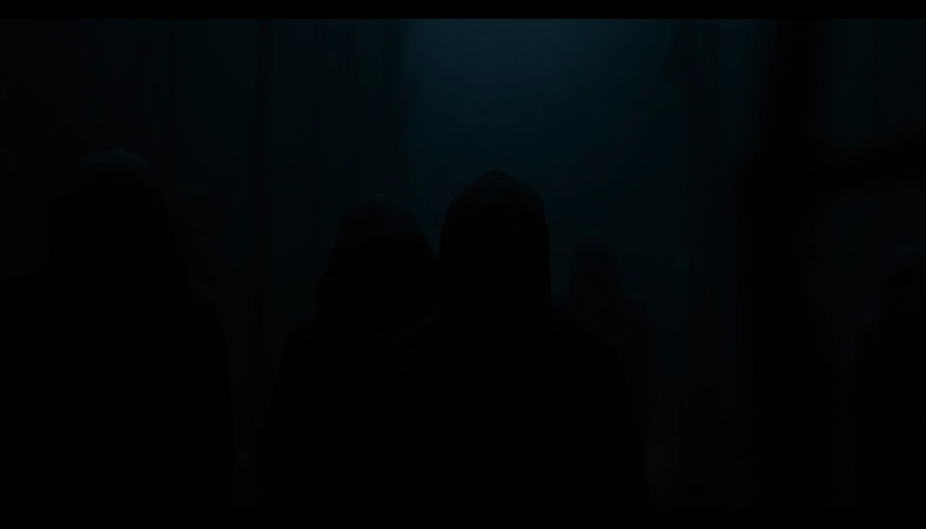 Visually intense horror video scene with haunting shadows and ominous mood for immersive experience.