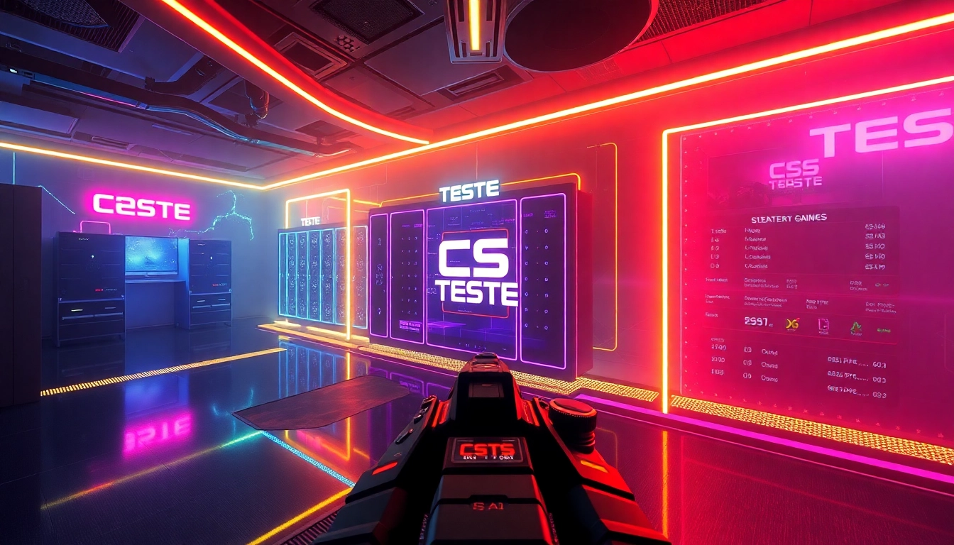 Professional gamer analyzing CS teste server performance for optimal gameplay
