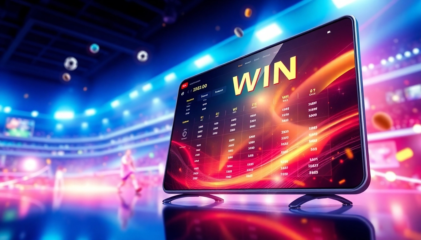 Winbuzz online betting platform with engaging sports and casino graphics for user engagement