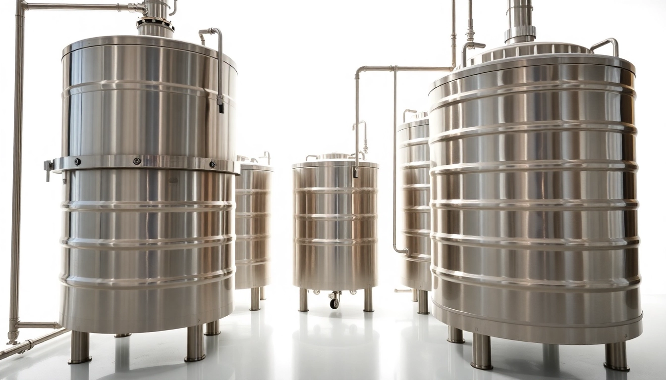 Shop of the bee keeper apidroches with stainless drip support and 300kg food grade barrels in a